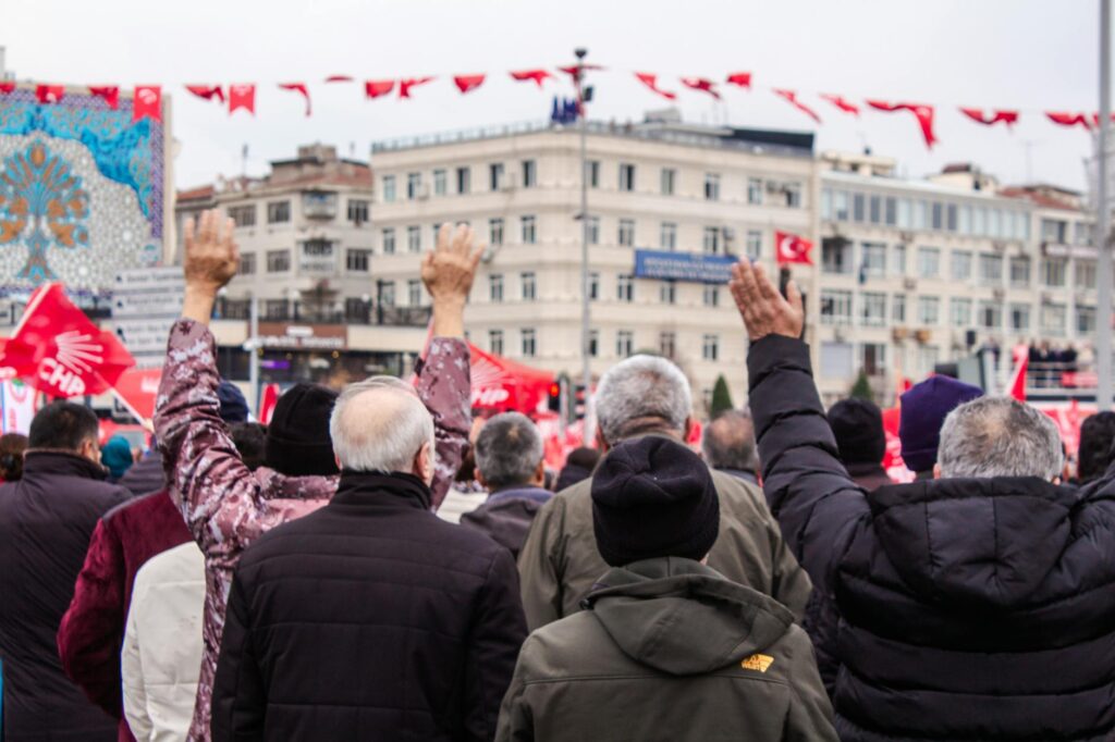 diverse citizens participating in democracy