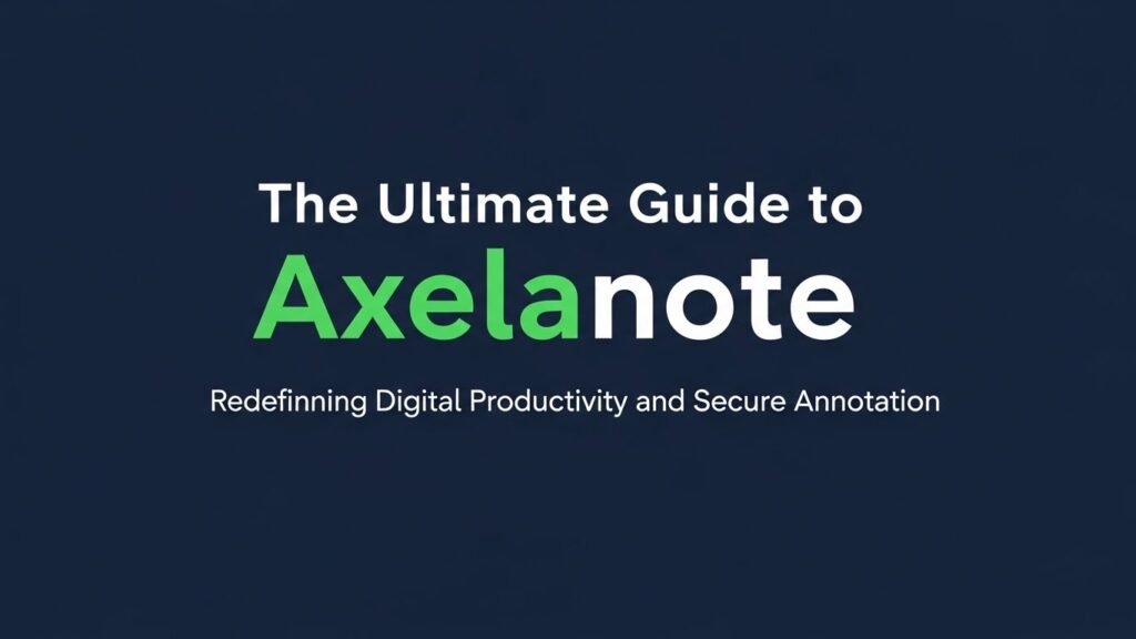 The Ultimate Guide to Axelanote: Redefining Digital Productivity and Secure Annotation
