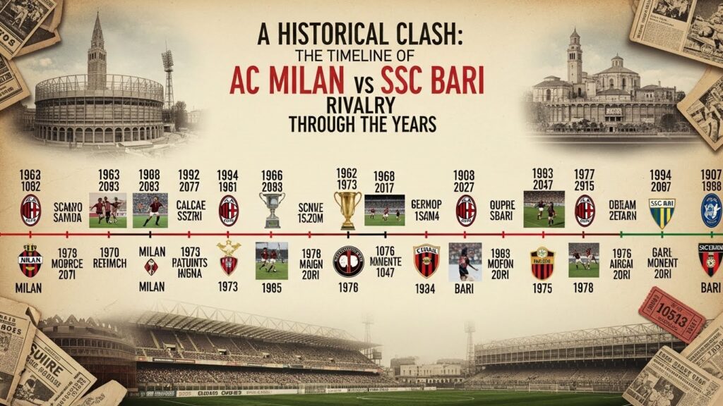 A Historical Clash: The Timeline of AC Milan vs SSC Bari Rivalry Through the Years