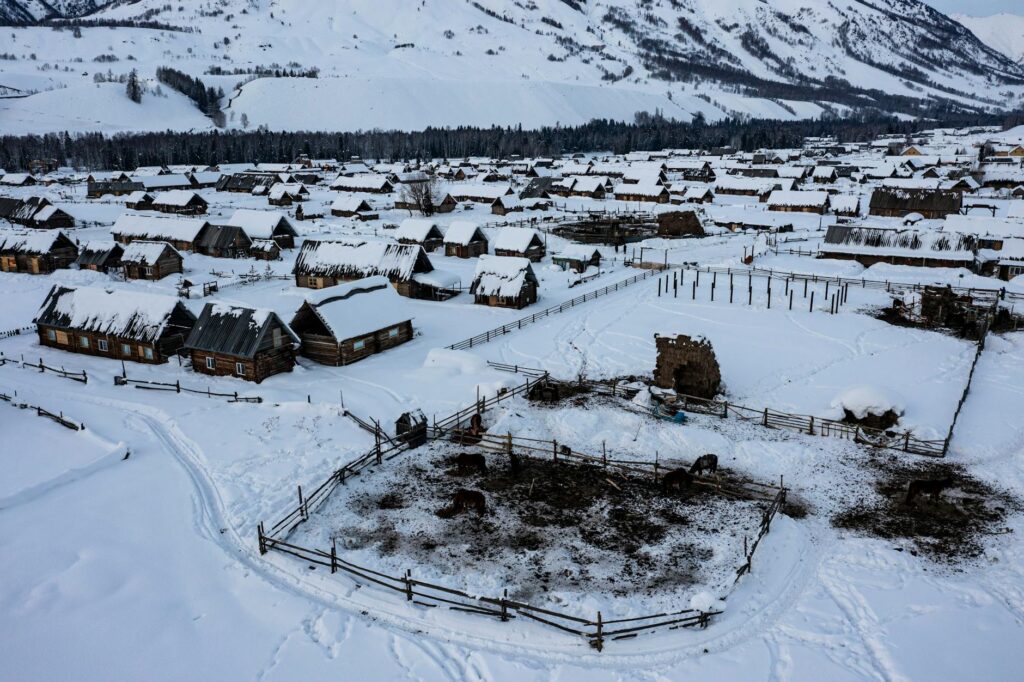Mebalovo village landscape