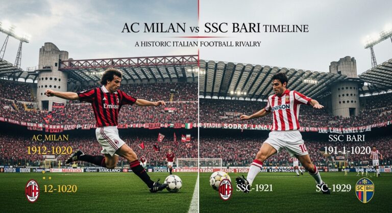 AC Milan vs SSC Bari Timeline