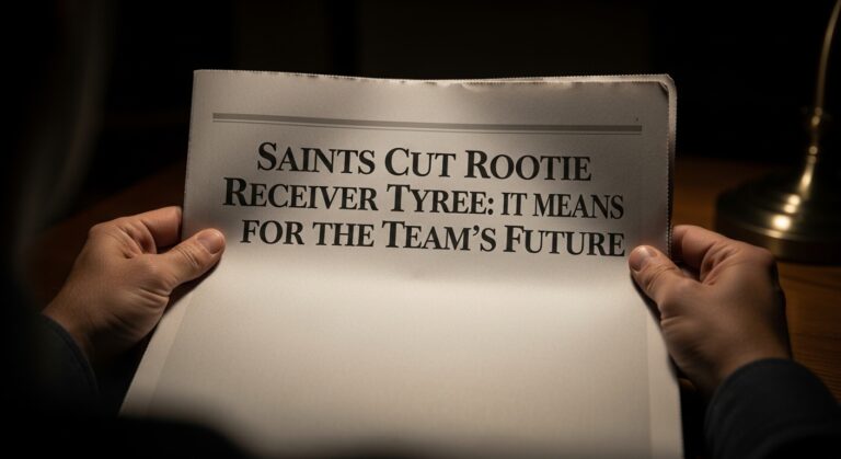 Saints Cut Rookie Receiver Tyree: