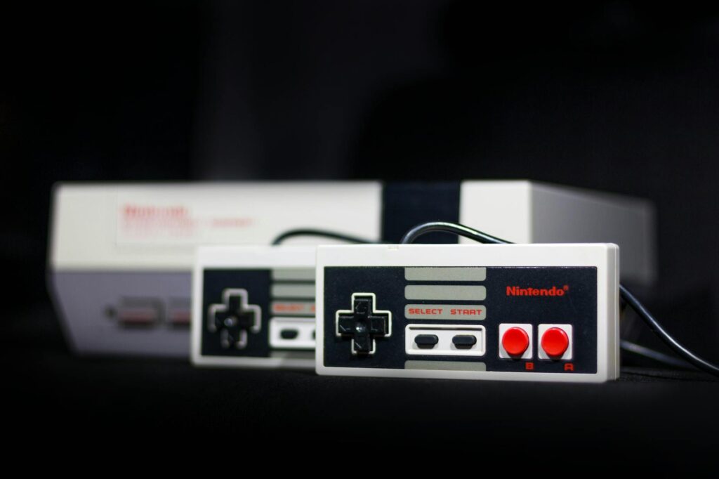 retro gaming console collection