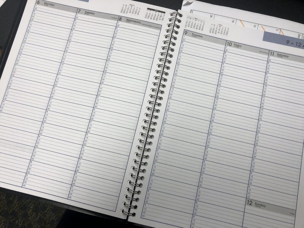 person planning day