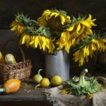 sunflower and rose bouquet