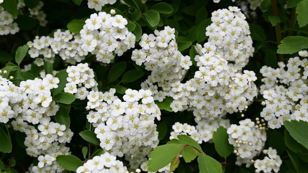 sunshine ligustrum shrub in garden