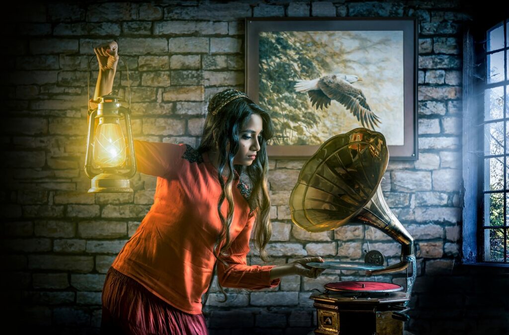woman painting wall