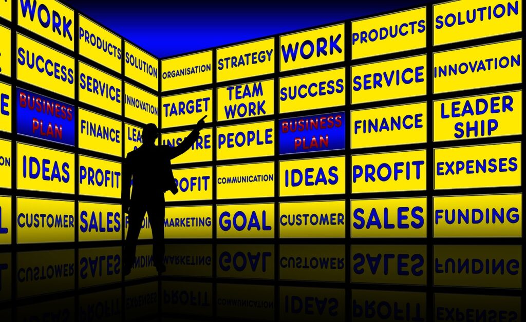business plan document financial graph