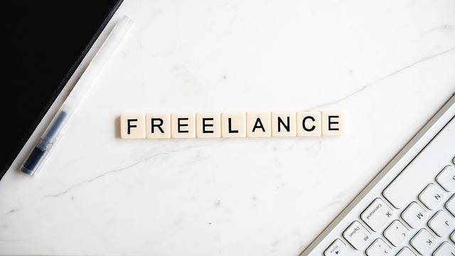 Visual showing diverse freelancers working on laptops in various settings
